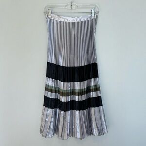 Brand new! Reid Sophia Metallic Pleaded Midi Skirt